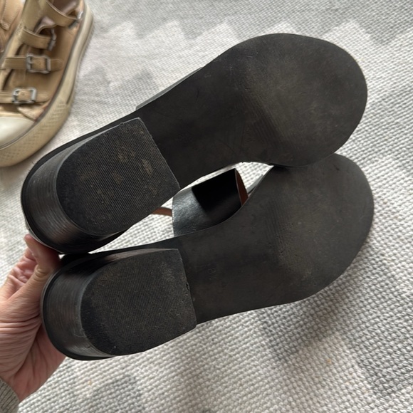 Madewell Leather Ankle Strap Sandals block heel - Picture 3 of 4